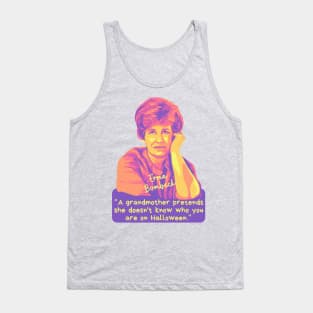 Erma Bombeck Portrait and Quote Tank Top